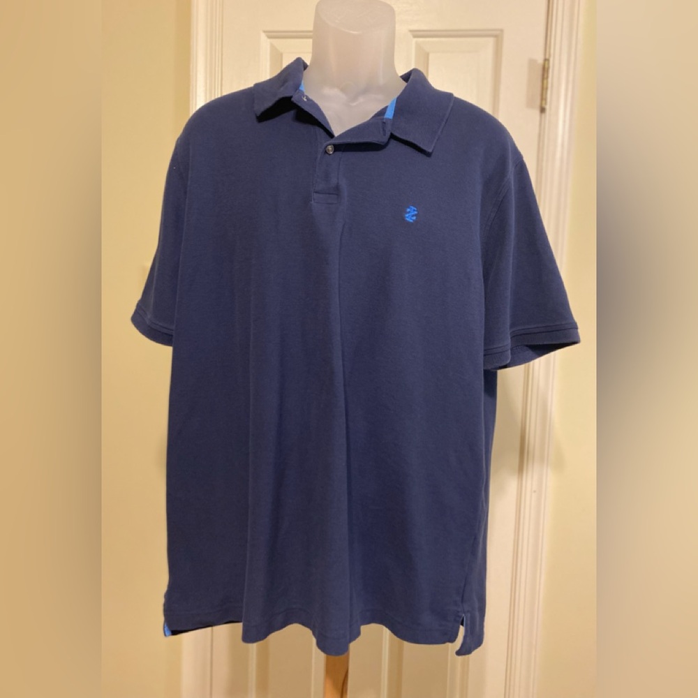IZOD - Men's (The Advantage Polo) Blue Polo Shirt, Size: XXL